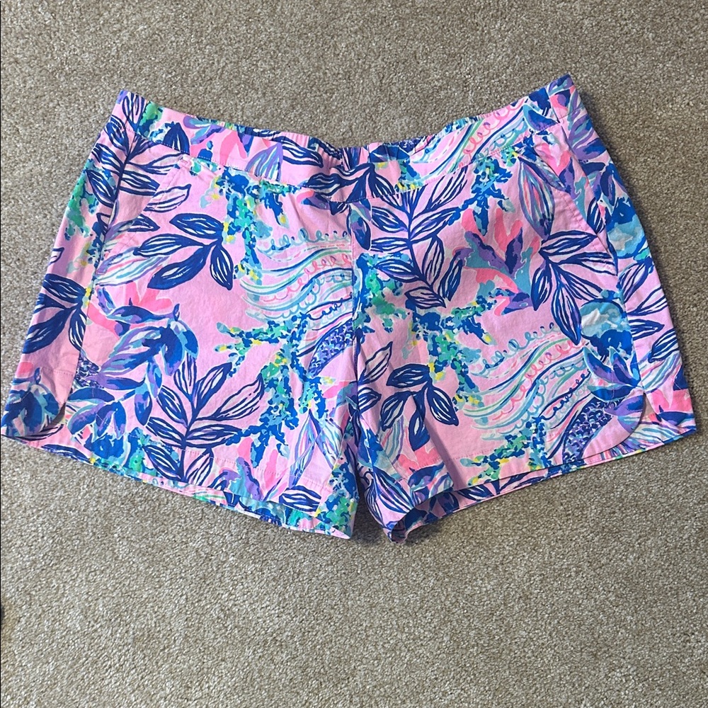 Women's Pink Floral-Print Shorts